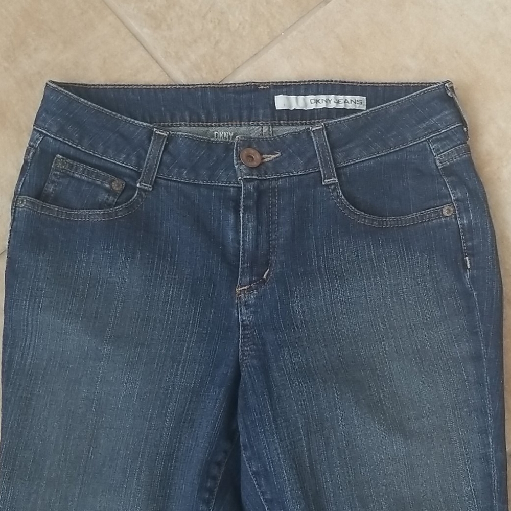 DKNY blue Soho capris size 6 - Picture 2 of 9